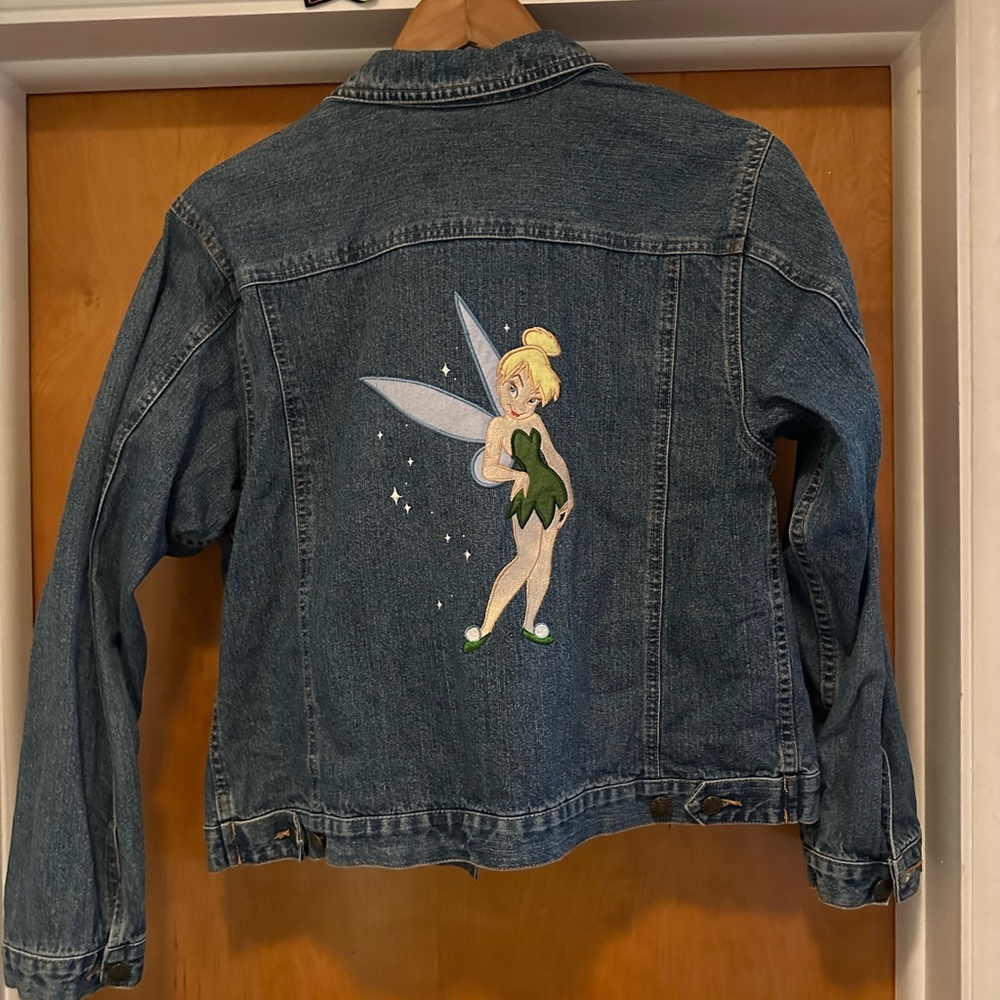 Disney Ladies Jean Jacket-Tinker Bell Vintage